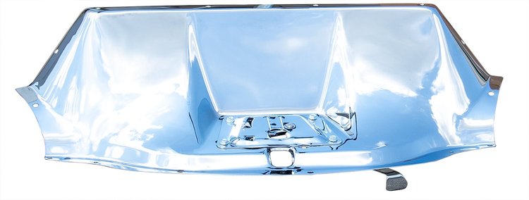 304-4047-1C Hood Latch Panel Chromed Stainless 47-55 Chevy GMC Trucks Suburban