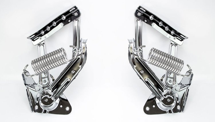 Hood Hinge Set 1967-1972 GM Pickup Truck/Suburban, 1969-1972 Chevy Blazer, 1970-1972 GMC Jimmy - Chrome