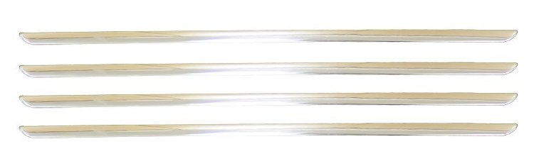 330-4548-4S Side Hood Molding Set 4pcs 48-50 Ford F1 F2