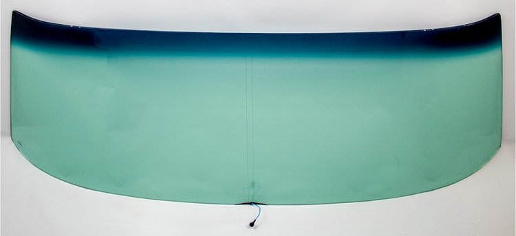 380-3470-VT Windshield with Antenna, Green Tint, 70-72 GM A-Body Convertible