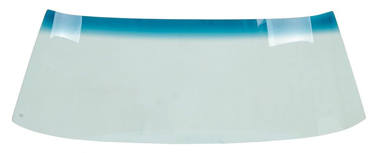380-3567-TB Windshield with Tint Band, Green Tint, 67-69 Camaro Firebird Coupe