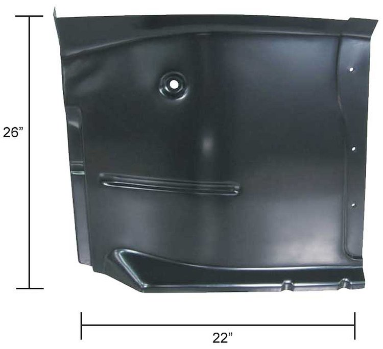 Steel Floor Pan - Cab Floor Section with Brace 1960-1962 Chevy/GMC Pickup