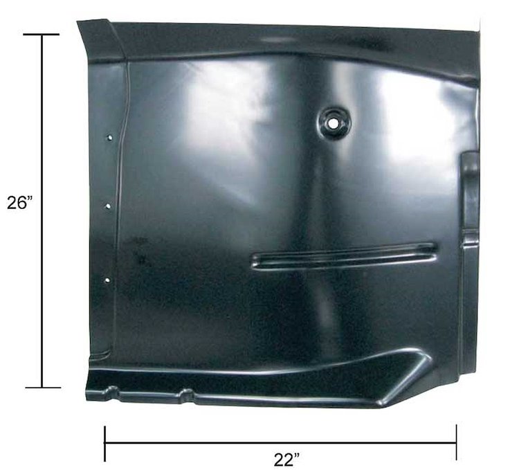 Steel Floor Pan - Cab Floor Section with Brace 1960-1962 Chevy/GMC Pickup