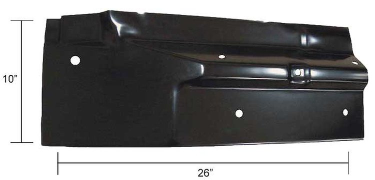 Rear Cab Floor (Repair Patch) for 1967-1972 GM C/K Series Pickup Trucks [Left/Driver Side] - Panel-26 W10