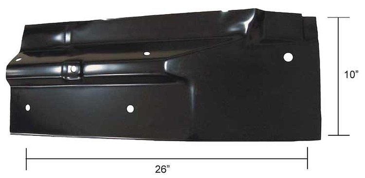 Rear Cab Floor (Repair Patch) for 1967-1972 GM C/K Series Pickup Trucks [Right/Passenger Side] - Panel-26 W10