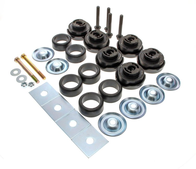 427-4084-21S Complete Body Mounting Kit Cab & Radiator Mounts for 1984-1987 Chevy/GMC C/K Trucks Standard Cab