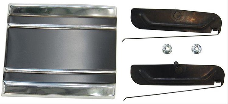 68-72 Chevy GMC Fleetside Pickup RH Lower Cab Molding-Black