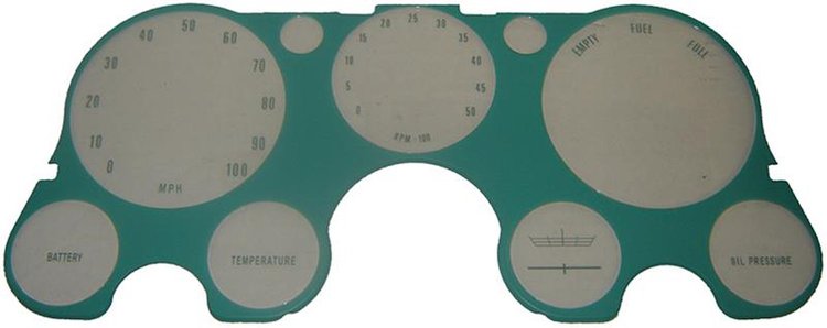 67-72 Chevy GMC Pickup BlazerJimmy Suburban Dash Bezel Lens w/Gauges and Tach