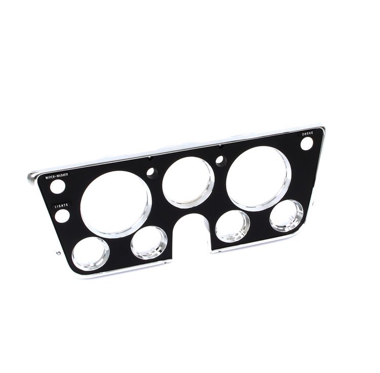 460-4068-2 Dash Bezel Chrome/Black w/Choke 67-68 Chevy GMC C/K Trucks Blazer Jimmy Suburban
