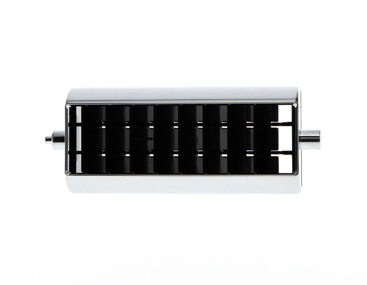Dash Air Vent Outlet Fits Select 1973-1991 Chevrolet, GMC Models [Black & Chrome, Center Right/Passenger Side]