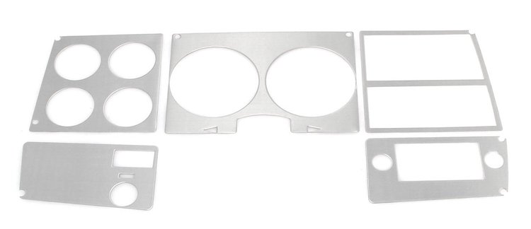 460-4078-1B Dash Bezel Trim Brushed Aluminum 78-80 Chevy GMC C/K Trucks Blazer Jimmy Suburban w/o AC