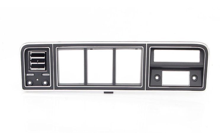 460-4573-BAC Black Dash Bezel with AC for 1973-1979 Ford F100, F150, F250, F350 Truck, 1978-1979 Bronco