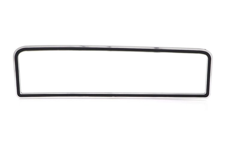 461-4573-2B Glove Box Door Trim Chrome/Black 73-79 Ford Truck, 78-79 Bronco