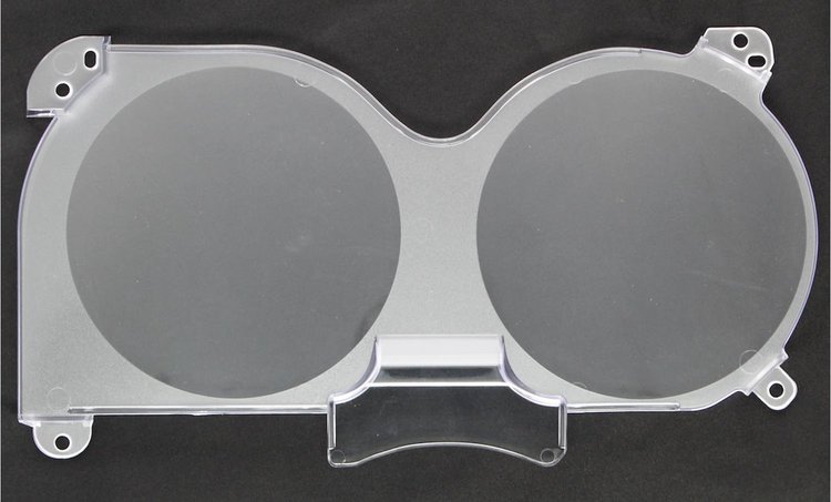 Gauge Lens for 1973-1987 GM Pickup, Blazer, Jimmy, Suburban without Gauges [Clear Lens]