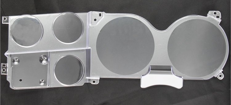 Gauge Lens for 1981-1987 GM Pickup, Blazer, Jimmy, Suburban with Clock [Clear Lens]