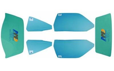 64-66 CV/GMC PU Complete Glass Kit Clear