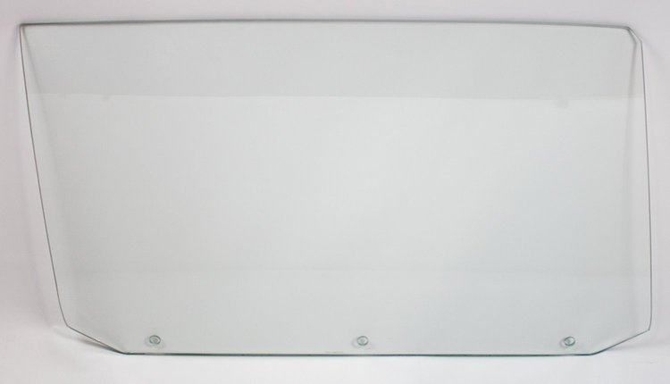550-3464-3CR Door Glass w/ 3 Holes, Clear, RH, 65 GM A-Body Coupe