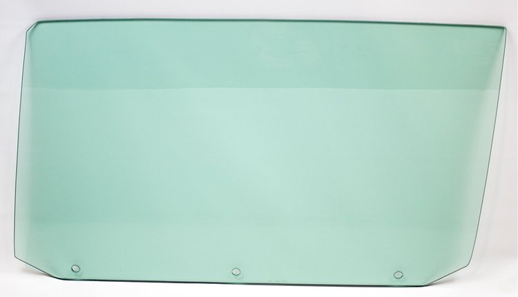 550-3464-3TL Door Glass w/ 3 Holes, Green Tint, LH, 65 GM A-Body Coupe