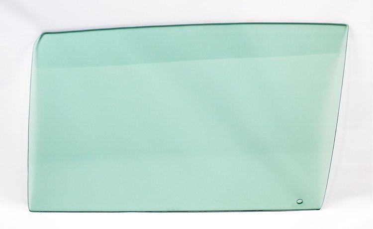 550-3468-TL Door Glass, Green Tint, LH, 68 GM A-Body Coupe & Convertible