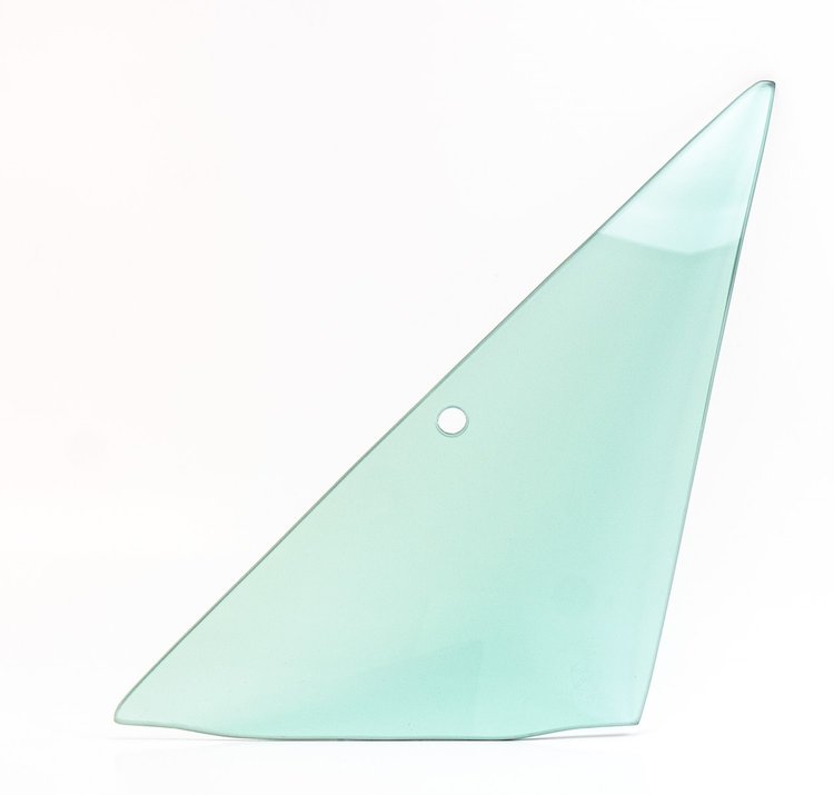 560-1466-TL Vent Glass Green Tint LH 66-67 Dodge Plymouth B-Body 2DR Hardtop, Convertible, 2/4DR Sedan & Wagon