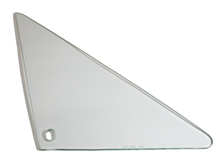 560-3466-CR Vent Glass, Clear, RH, 66-67 GM A-Body Coupe & Convertible