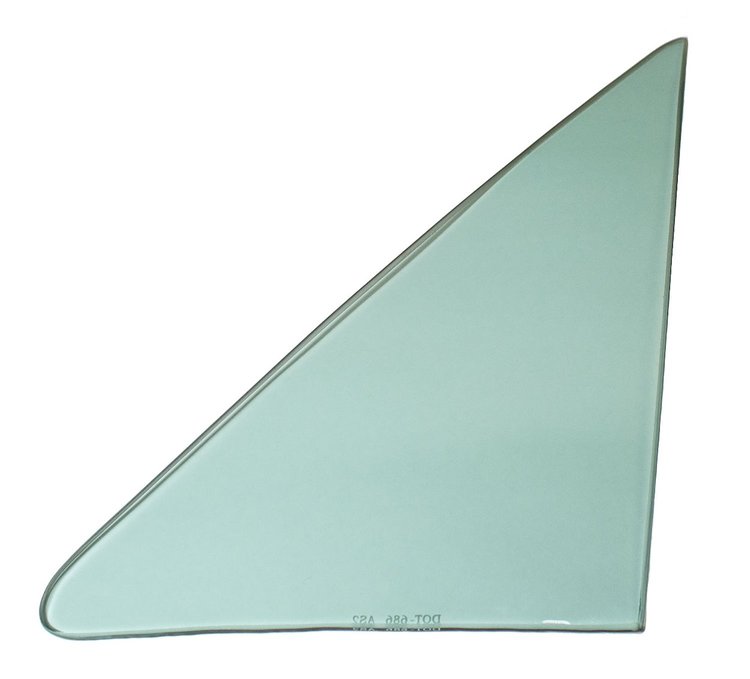 560-3468-TR Vent Glass, Green Tint, RH, 68 GM A-Body Coupe & Convertible