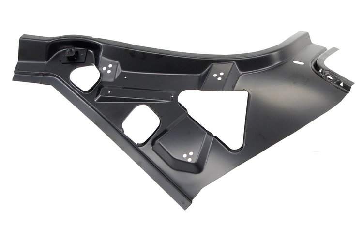 610-1570-7L Upper Sail Panel to Rear Window Support LH 70-74 Plymouth Barracuda