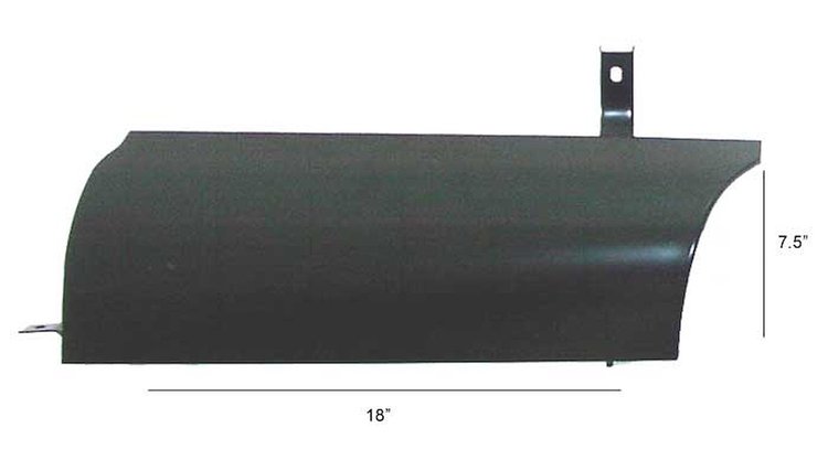 Rear Lower Door Pillar w/Support Brace for 1947-1953 GM Pickup Trucks w/Stepside, Short Bed [Left/Driver Side]