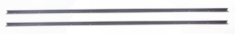 73-87 Chevy GMC Longbed Stepside Pickup Wood Floor Angle Strip 2pc Set-Zinc