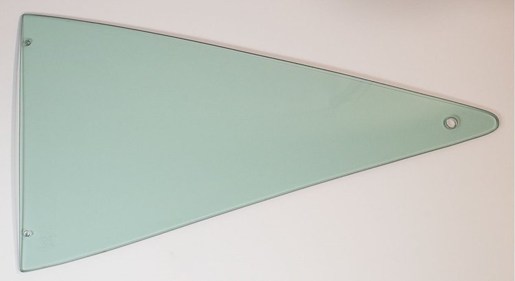 795-2468-TSL Quarter Glass, Green Tint, LH, 68-70 Dodge B-Body 2DR Sedan (Post)