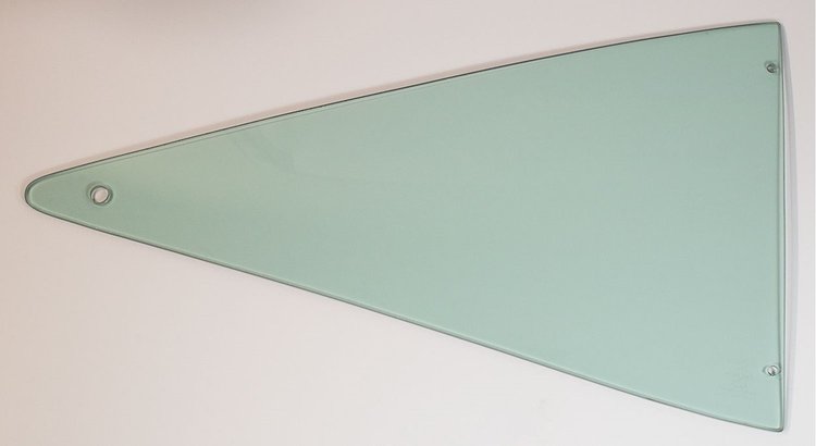 795-2468-TSR Quarter Glass, Green Tint, RH, 68-70 Dodge B-Body 2DR Sedan (Post)
