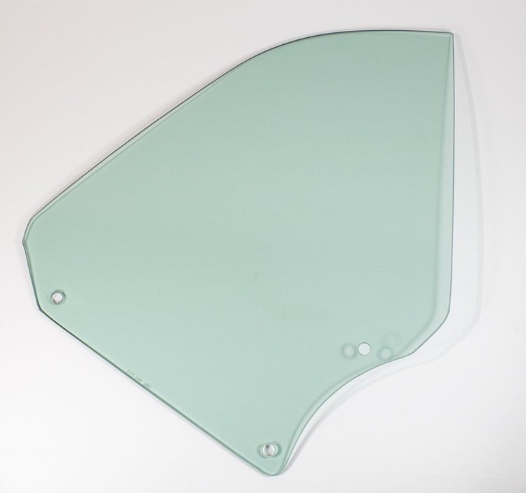 795-3466-TVR Quarter Glass, Green Tint, RH, 66-67 GM A-Body Convertible