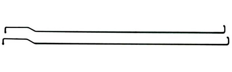 67-72 CV/GMC PU Fleetside Tail Gate Accessories Actuating Rod Pair