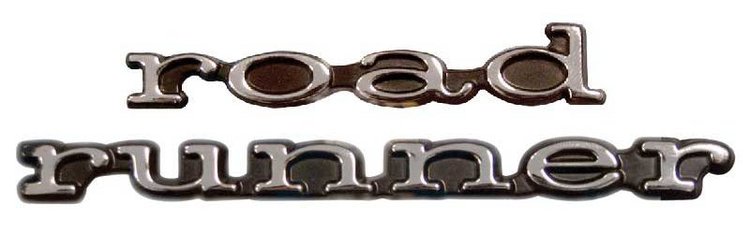 69 Plymouth Road Runner Door Emblem Set Road Runne