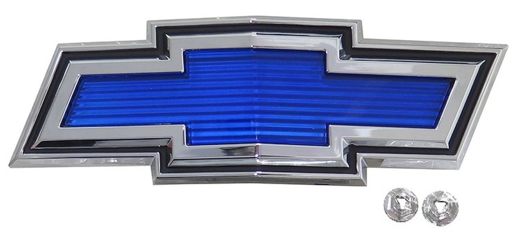 Bowtie Grille Emblem 1971-1972 GM C/K Pickup Truck/Blazer/Suburban - Blue