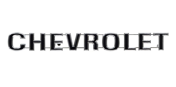 999-4075-91 Tailgate Emblem "Chevrolet" 73-80 Chevy C/K Fleetside Trucks, 73-78 Blazer