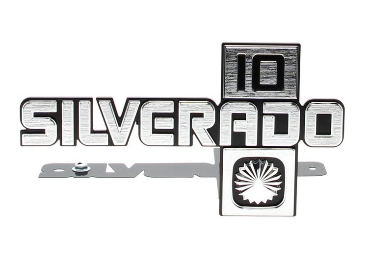999-4081-23P Front Fender Emblems Silverado 10 Pair 81-88 Chevy C10 Trucks Blazer Suburban