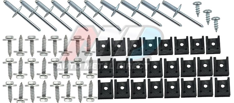 A-270766 Air Grabber Mounting Bolt Kit Fits Select 1970-1972 Dodge, Plymouth Models