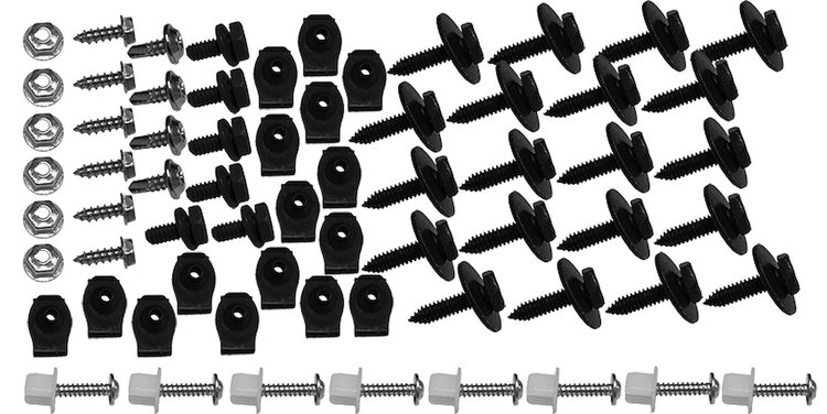 67 Coronet Grille Hardware Kit