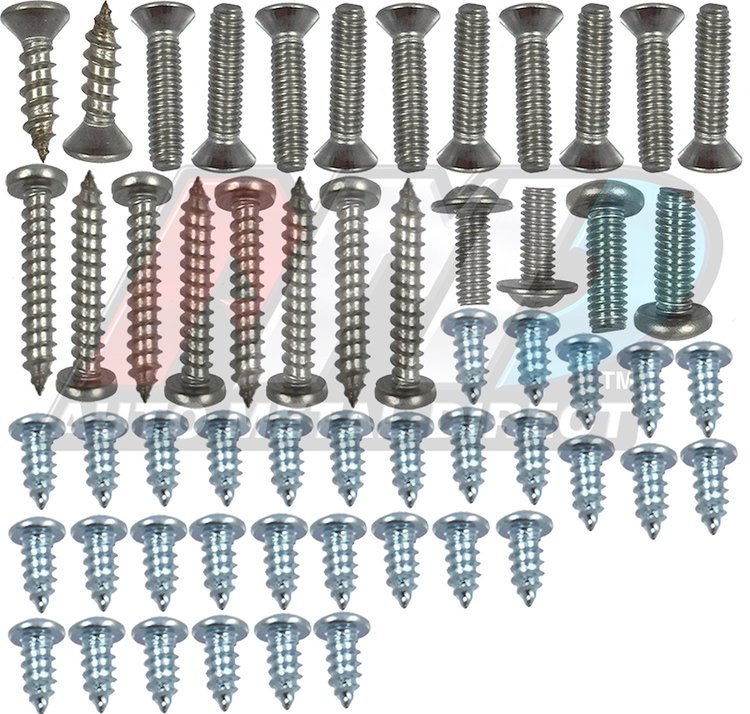 67-69 Barracuda Exterior TrimScrew Set