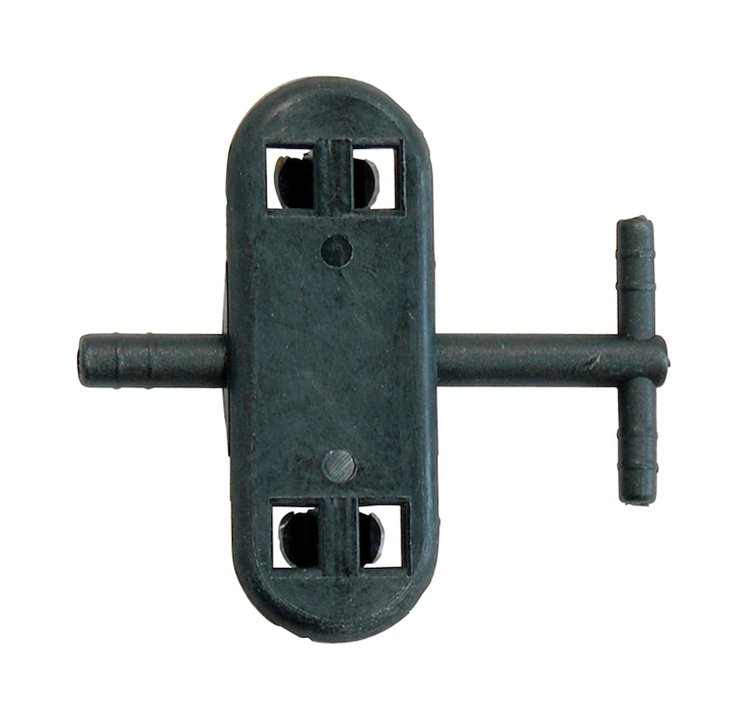 70-74 Dodge Plymouth E Body &71-74 B Body Washer Hose T Connector Black