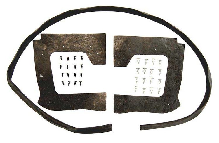 66-67 Dodge/Plymouth B Body Fender Shield Gasket Rear Set