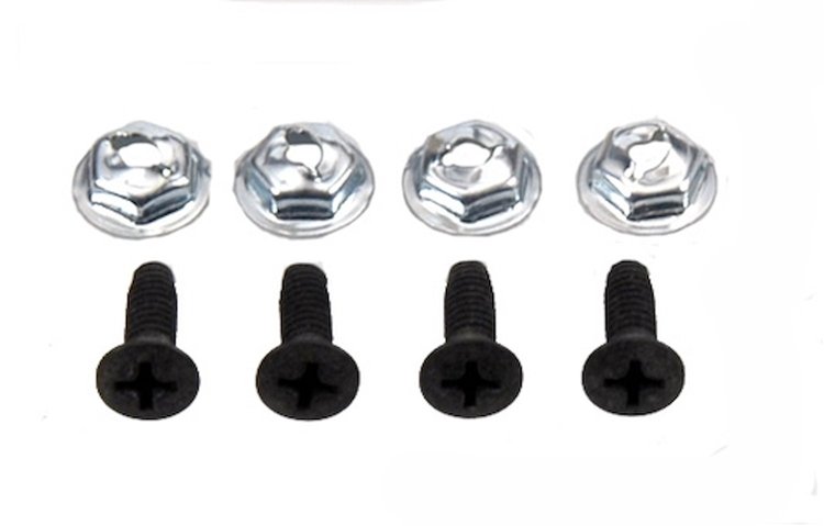 69 Camaro RS Outer to Inner Headlight Door Hardware. Primered Black 6pc Set