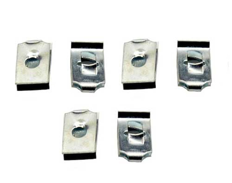 69 CAMARO HEADLAMP BEZEL U NUT SET. 6