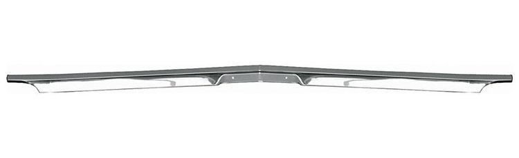 K-3927930 Hood Edge Lip Molding for 1968-1972 Chevy II Nova, 1969-1972 Chevy Nova [Aluminum, Chrome, w/ Thread Cutting Nuts]