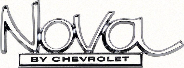 K-8728940 Nova by Chevrolet Fender Emblem for 1968-1972 Chevrolet Nova