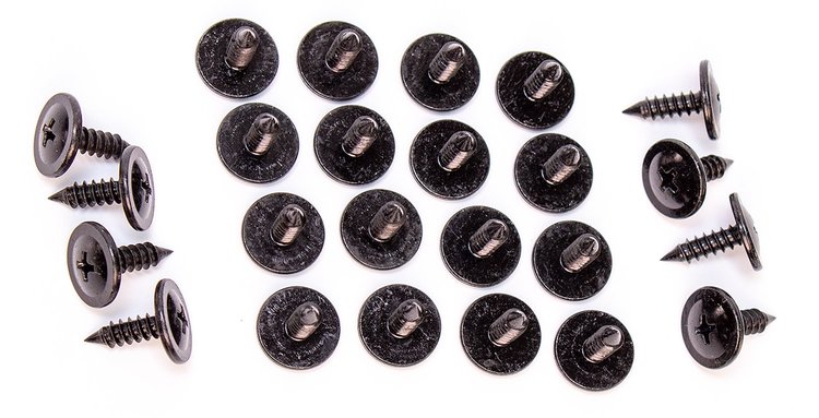 R-220 Roof Drip Rail Weatherstrip Channel Screw Set for 1967-1972 Chevrolet Camaro, Firebird