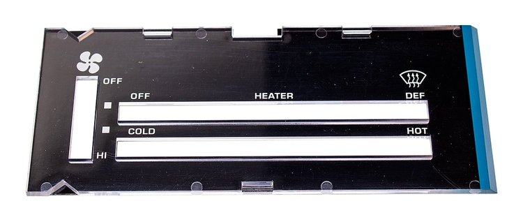 R-417 Heater Control lens without A/C 80-81 Camaro