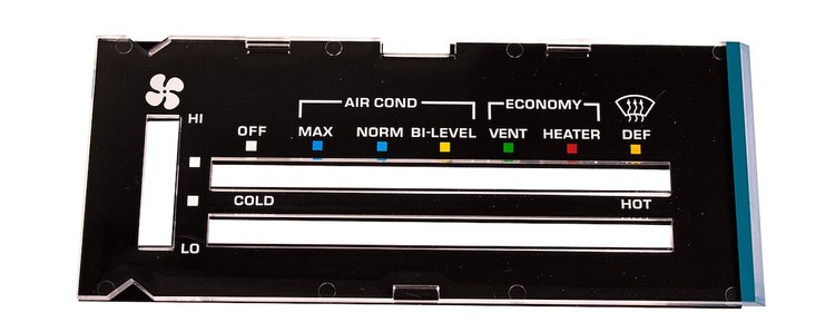 R-424 Heater Control Lens with A/C 81 Camaro