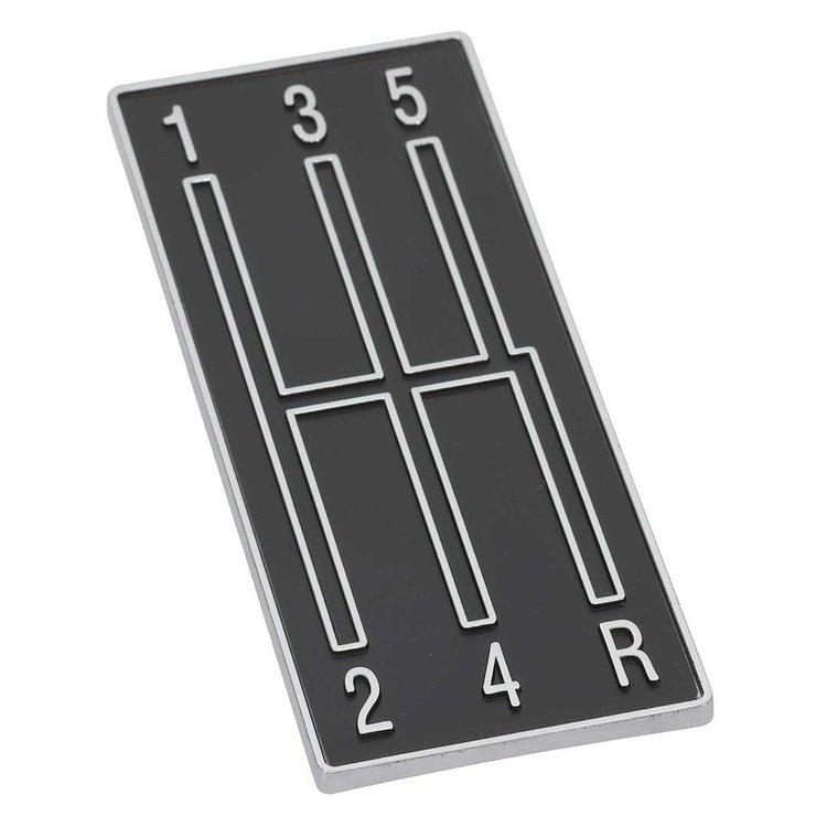 68-69 Camaro Console Shift Plate Emblem 5 Speed